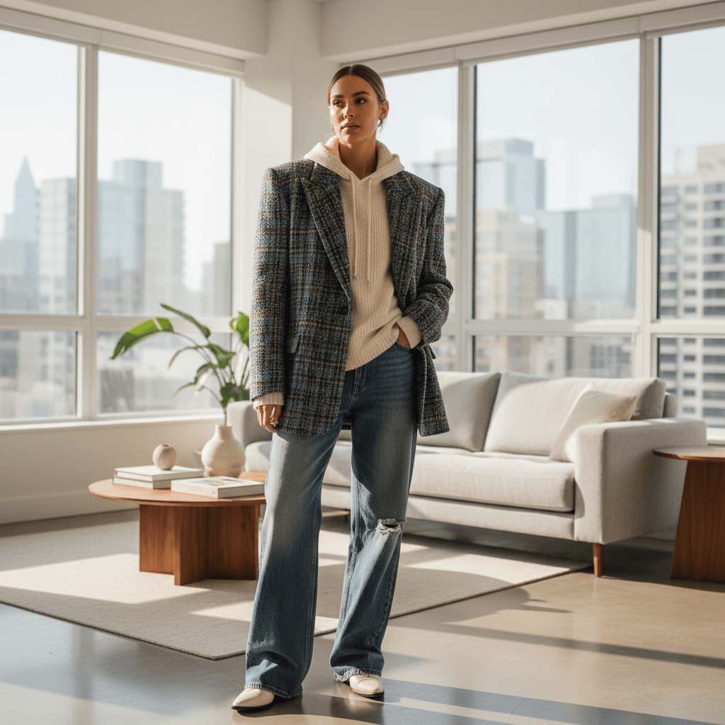 Jacket styled in outfit